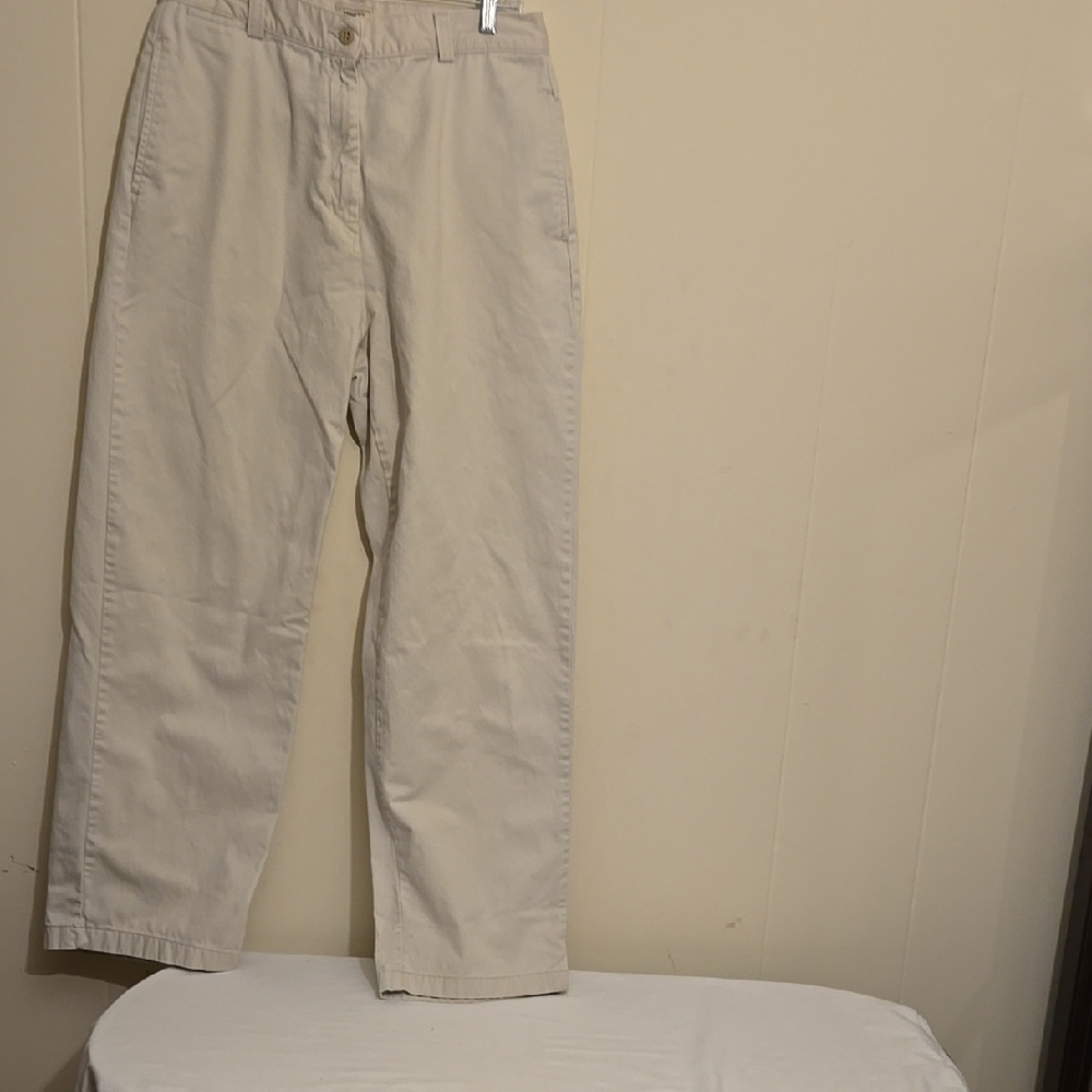 L.L. Bean Tan Chinos Relaxed Fit 100% Cotton